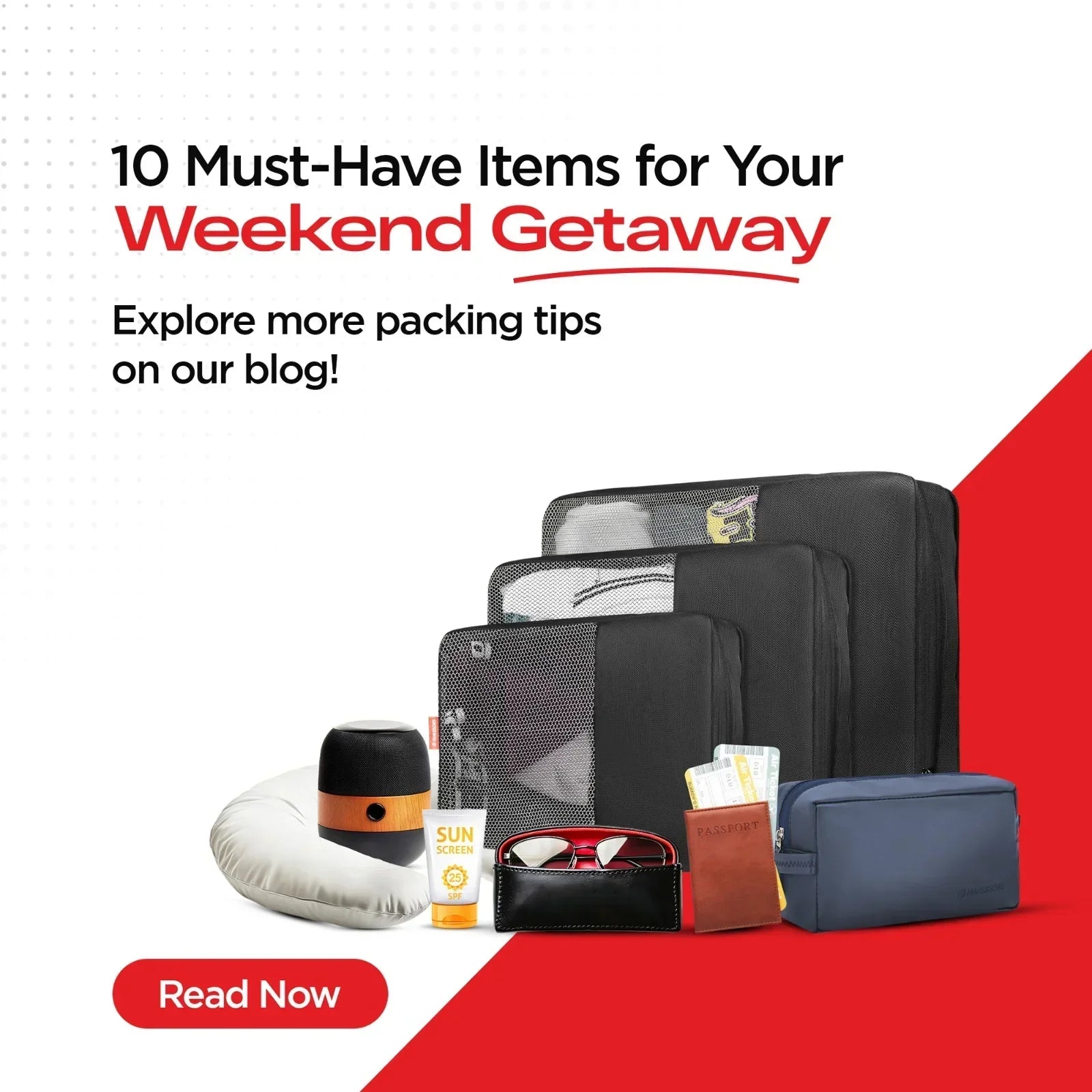 10 Must-Have Items for Your Weekend Getaway