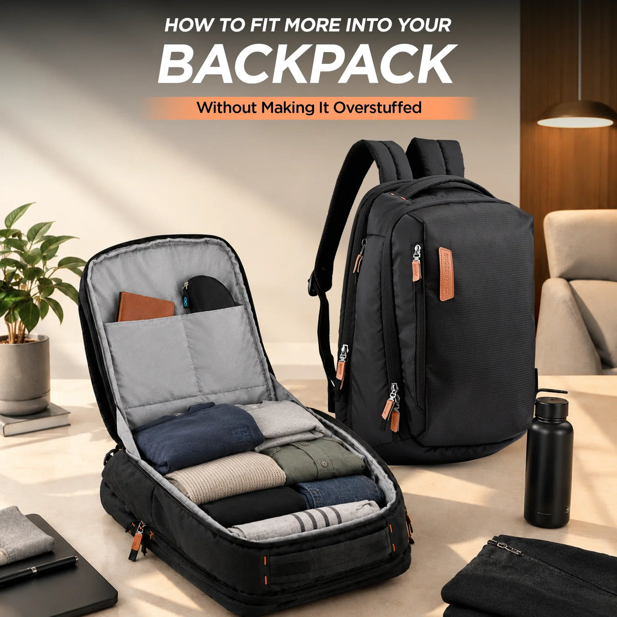 How to Fit More Into Your Backpack Without Making It Overstuffed